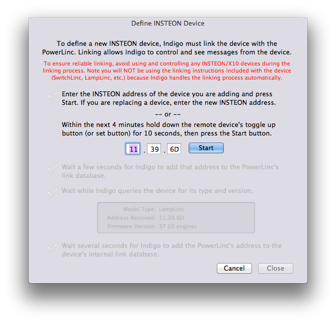 Define Insteon Dialog Image