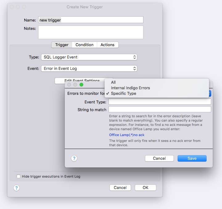 Plugin SQL Logger Event Image