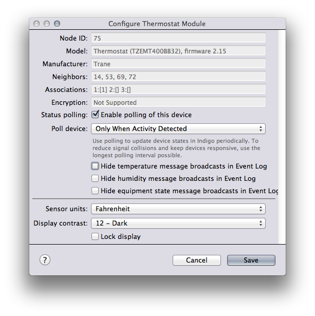 Z-Wave Dialog Settings Image