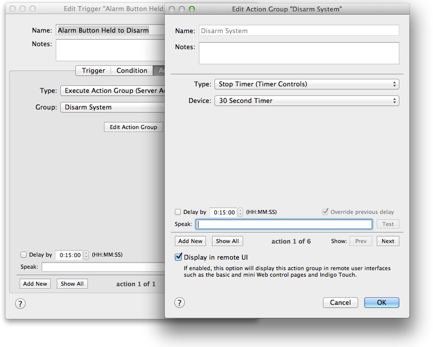 Alarm Disarm System Stop Timer Action Image