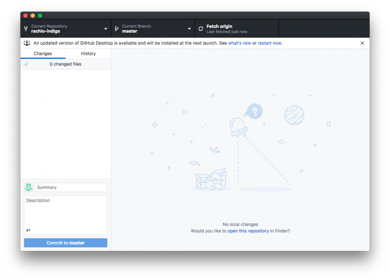 GitHub Desktop Open Image