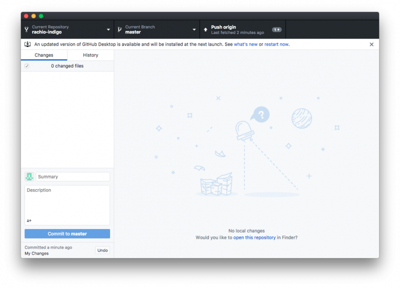 GitHub Desktop Commit to Master Image