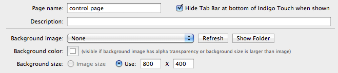 Control Page Information Image