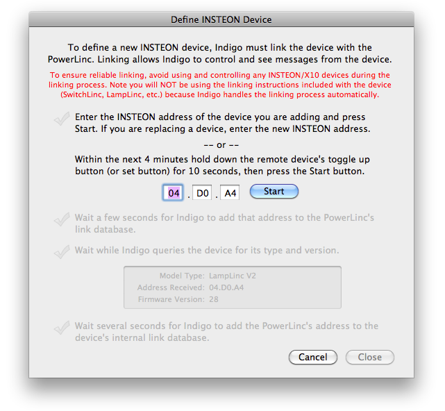 Insteon Dialog Image