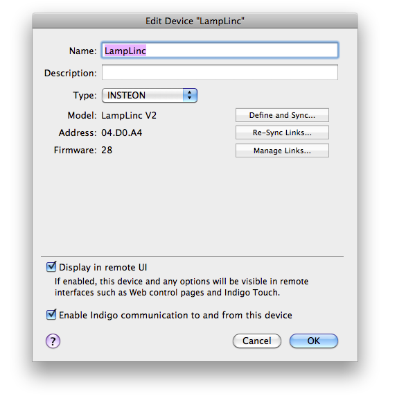 Device Dialog Image
