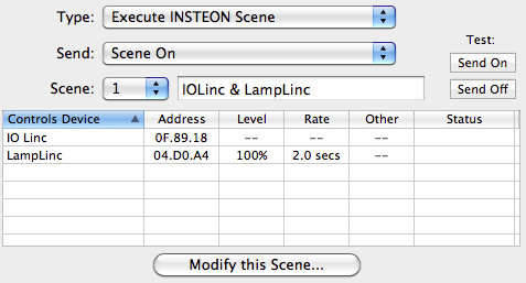 Insteon Scene Action Image