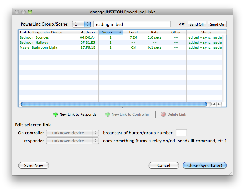 Manage Powerlinc Scenes Image