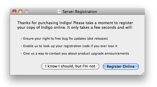 Register Online Dialog Image