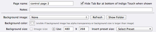 Control Page Information Image