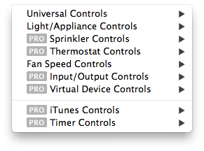 Device Actions Type Menu Image