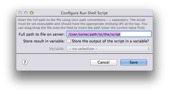 Run Shell Script Action Image