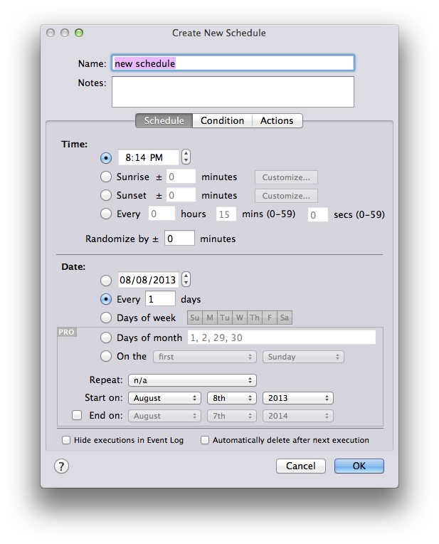 Schedule Dialog Image