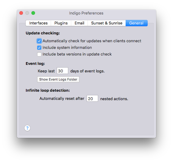 General Preferences Tab Image