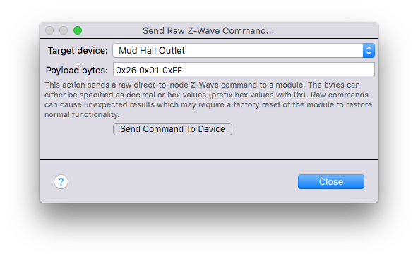 Z-Wave Dialog Send Raw Image