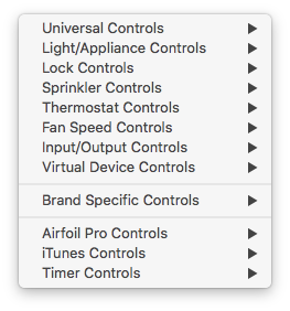 Device Actions Type Menu Image