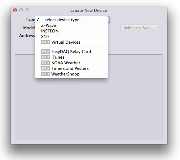 Device Dialog New Image