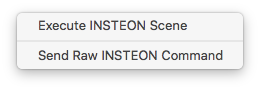 Insteon Actions Type Menu Image
