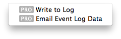 Log Actions Type Menu Image