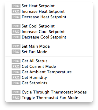 Thermostat Actions Type Menu Image