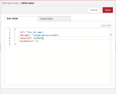 Node Red Inject Node Turn On JSON Image Node Red Inject Node Turn On JSON Image